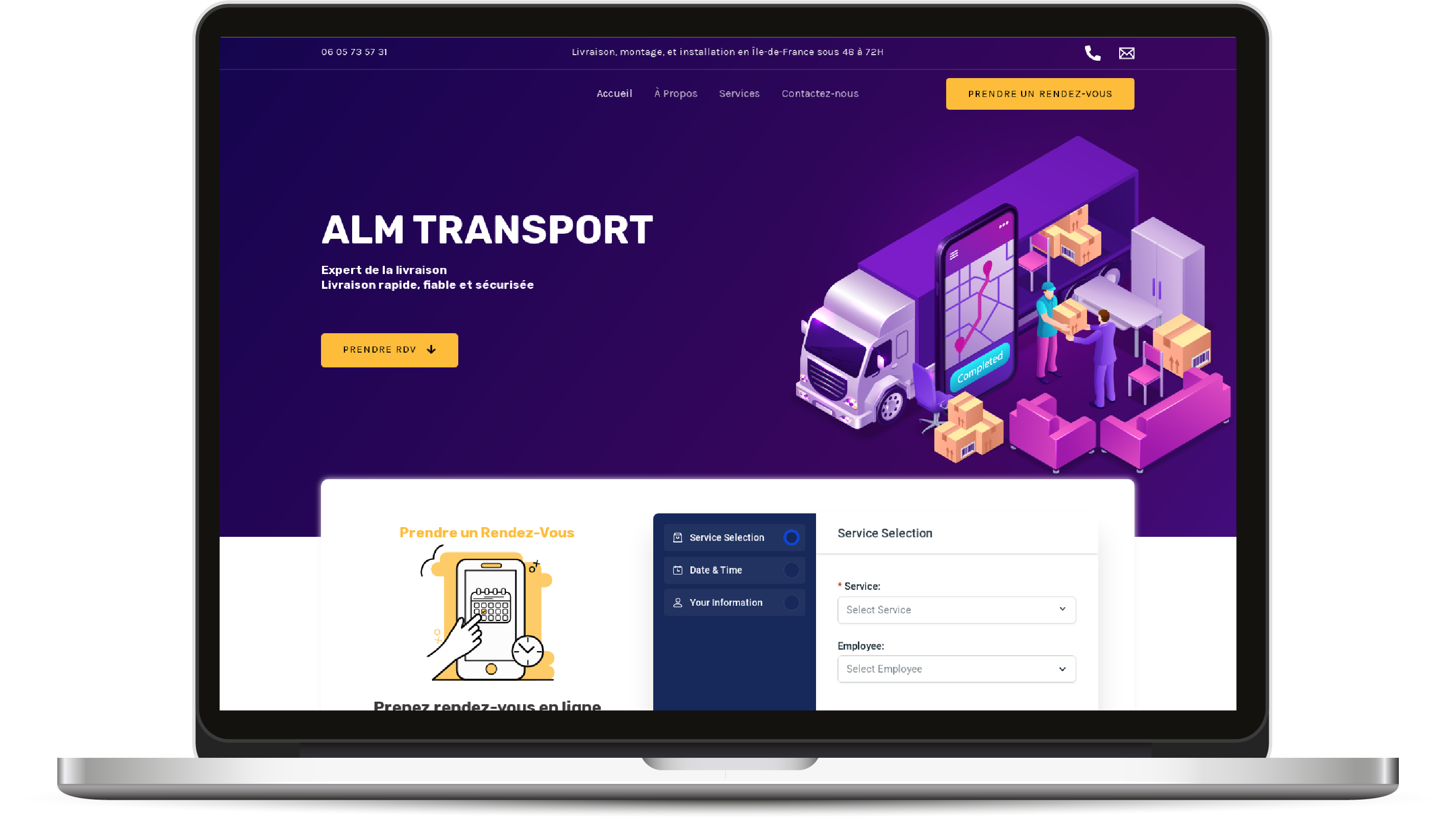 Alm Transport - Site Web Prof Project