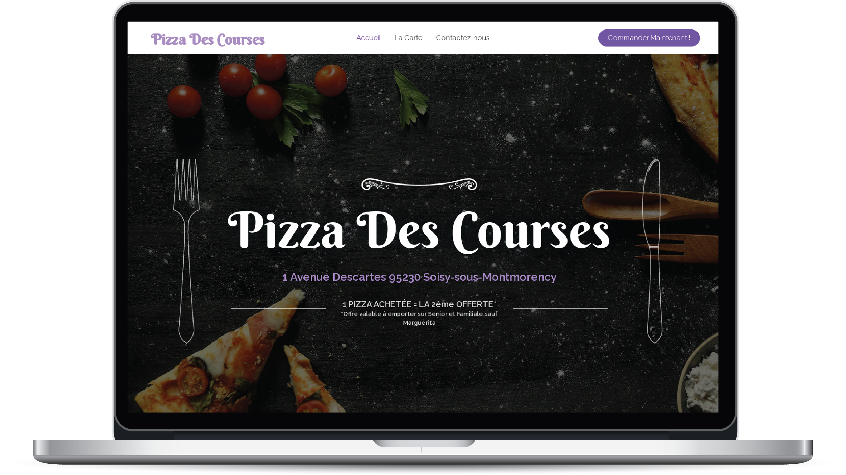 Pizza Des Courses - Site Web Prof Project